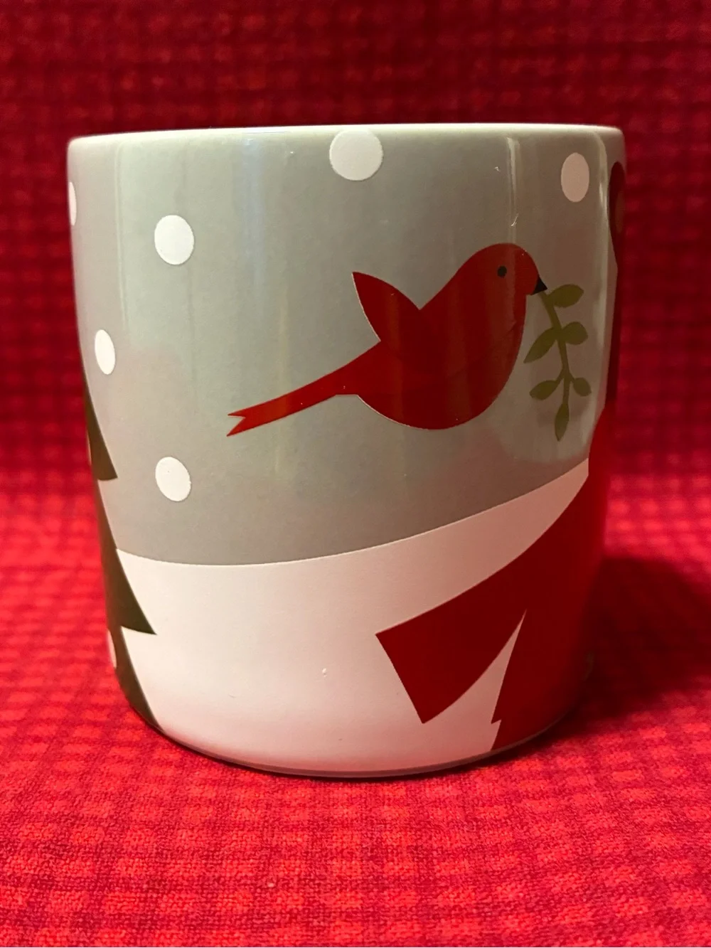 Crate & Barrel Winter Christmas Bear Small Mug by Joan Anderson 2018